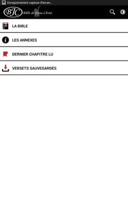 Bible de Jésus-Christ android App screenshot 1